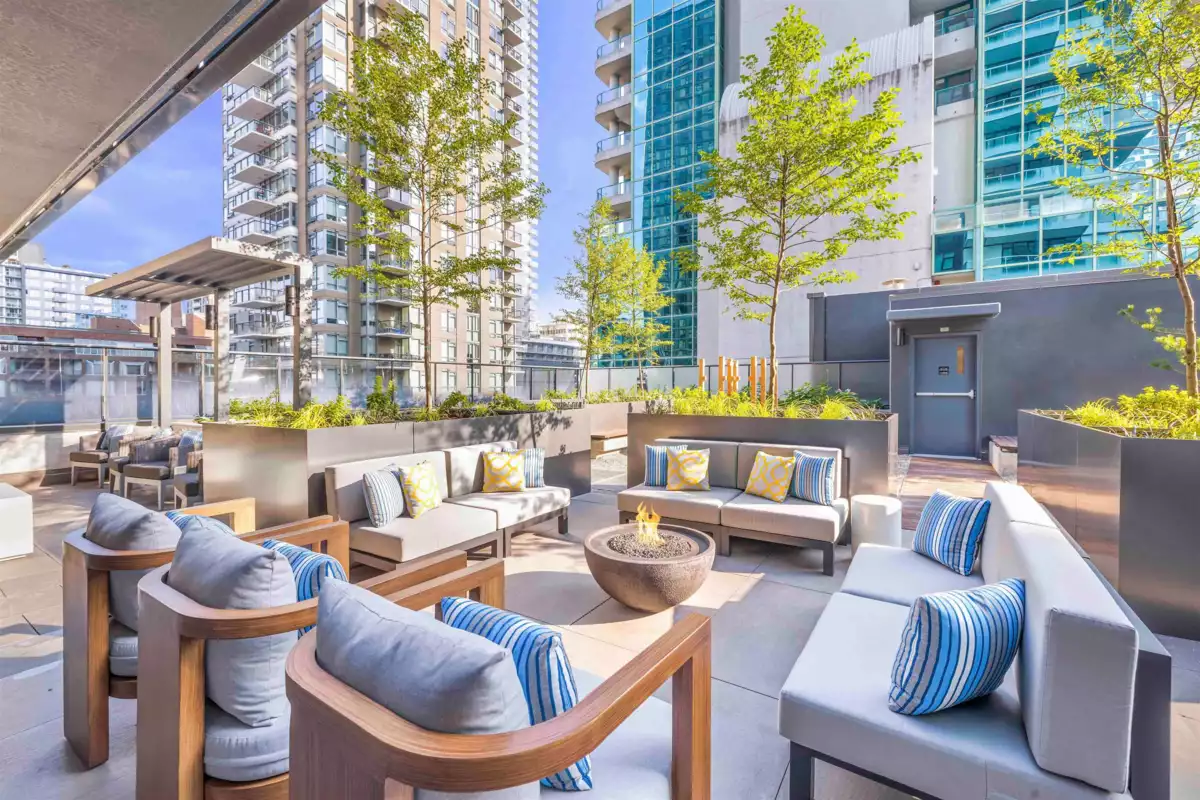 Aerial View of 2403 1335 Howe Street, Vancouver, BC