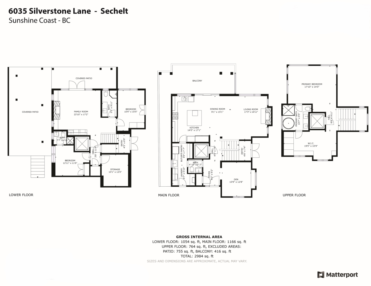Living Room Photo of 6035 Silverstone Lane, Sechelt, BC