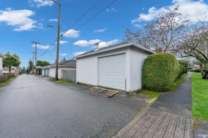 Aerial View of 7708 Heather Street, Vancouver, BC