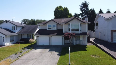 Aerial View of 12326 Aurora Street, Maple Ridge, BC