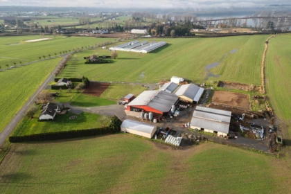 Aerial View of 33861 Sim Road, Abbotsford, BC