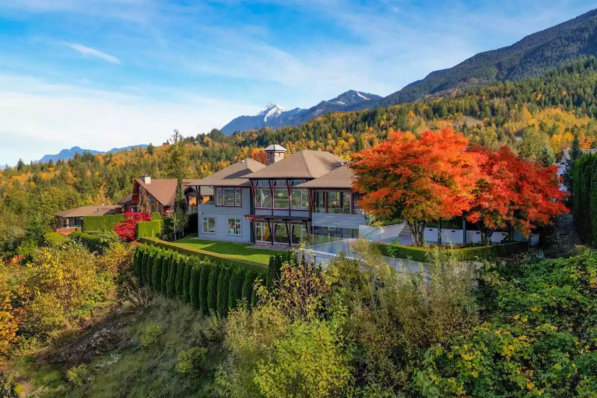 Aerial View of 50153 Mt Archibald Place, Chilliwack, BC