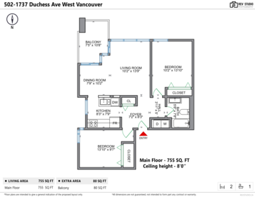 Bedroom 4 Photo of 502 1737 Duchess Avenue, West Vancouver, BC