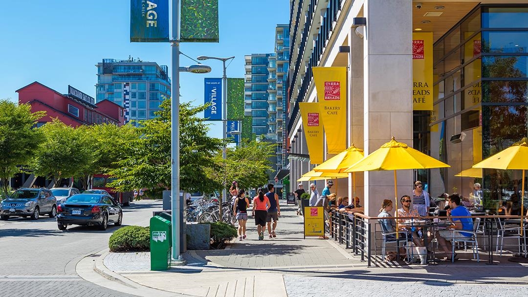 Aerial View of 413 525 Wheelhouse Square, Vancouver, BC