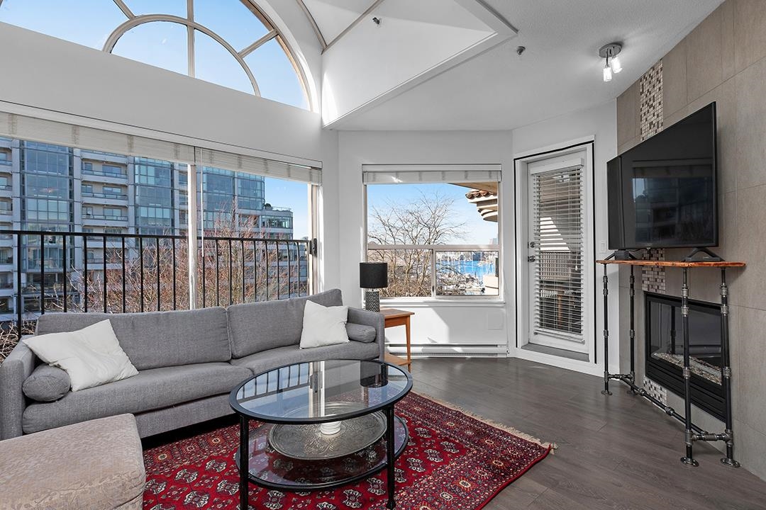 Living Room Photo of 413 525 Wheelhouse Square, Vancouver, BC