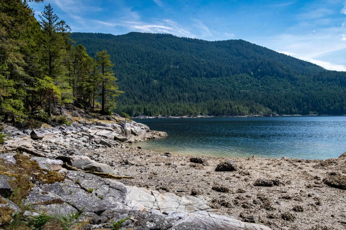 Exterior Rear Photo of LOT D Hardy Island, Pender Harbour, BC