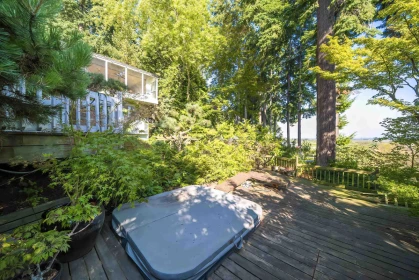 Aerial View of 5242 Station Road, Surrey, BC