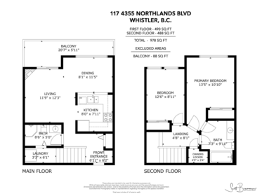 Hallway Photo of 117 4355 Northlands Boulevard, Whistler, BC