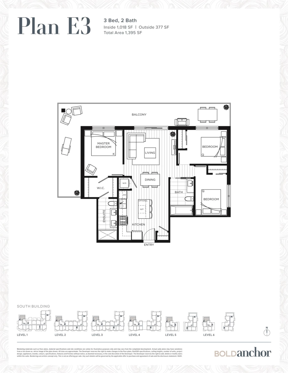 Living Room Photo of 505 2002 St George Street, Port Moody, BC