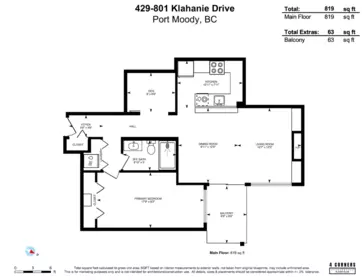 429 801 Klahanie Drive, Port Moody, BC, Port Moody — Apartment/Condo for sale