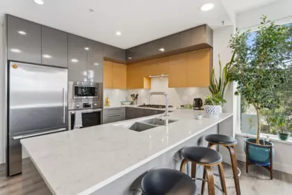 Kitchen Island Photo of 407 1327 Draycott Road, North Vancouver, BC