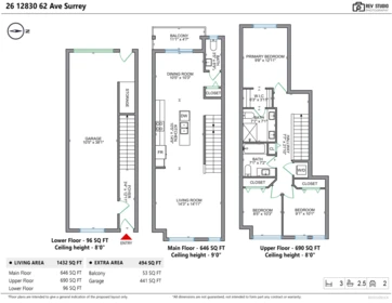 Entry Foyer Photo of 26 12830 62 Avenue, Surrey, BC