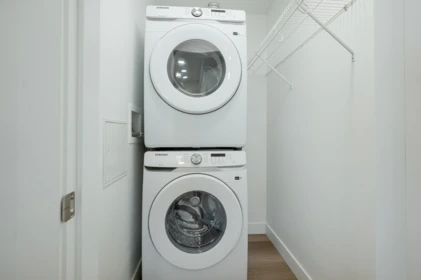 Laundry Room Photo of 306 33820 South Fraser Way, Abbotsford, BC