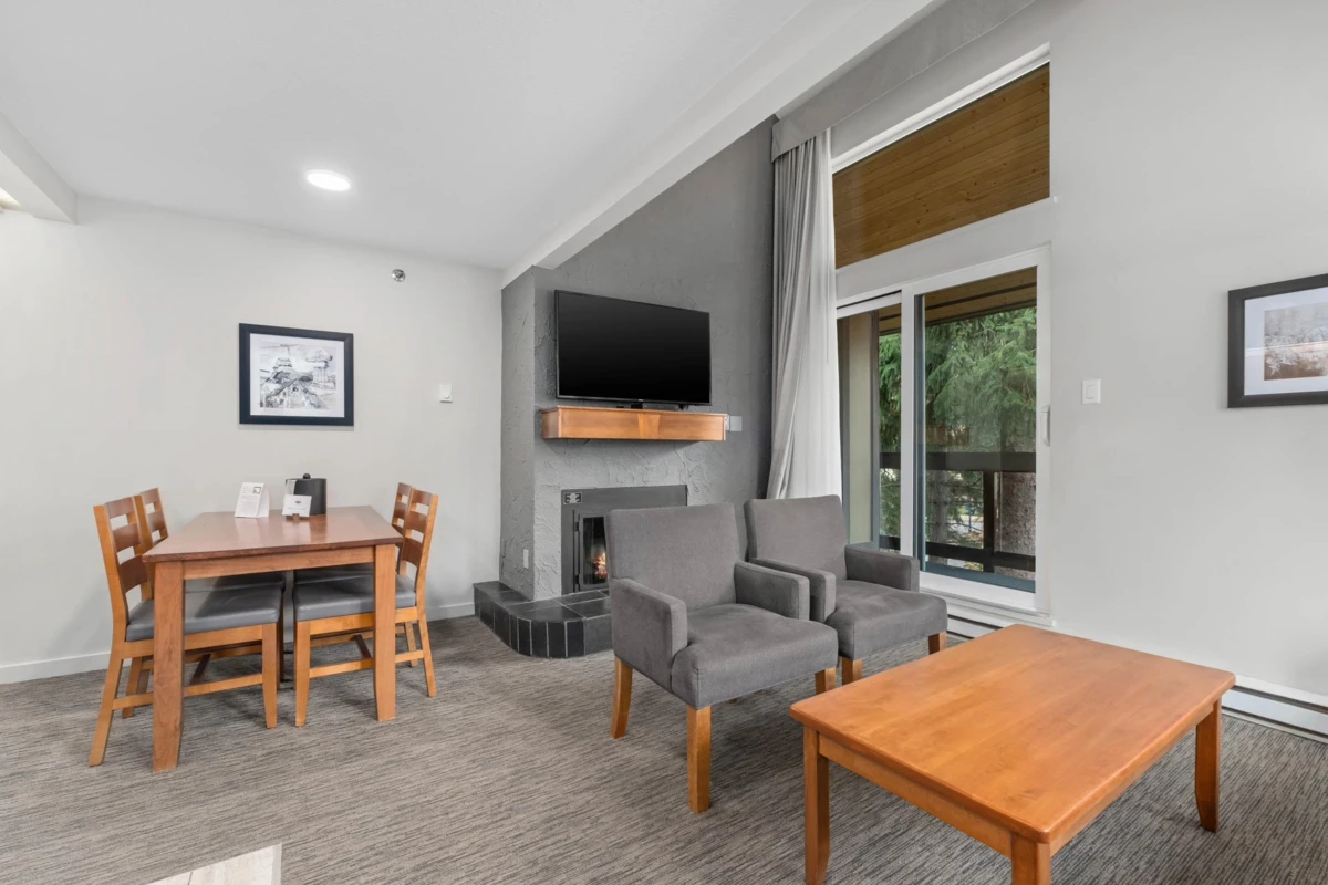 Dining Area Photo of 202 4420 Sundial Place, Whistler, BC