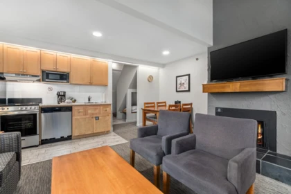Kitchen Photo of 202 4420 Sundial Place, Whistler, BC