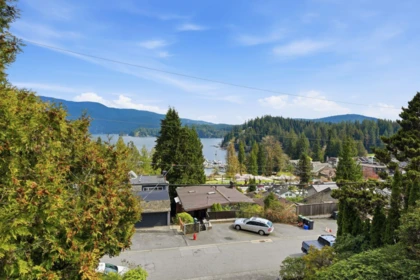 Aerial View of 2341 Caledonia Avenue, North Vancouver, BC