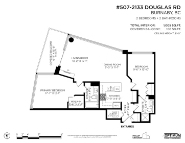 Outdoor Patio Photo of 507 2133 Douglas Road, Burnaby, BC