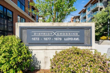 Aerial View of 207 1677 Lloyd Avenue, North Vancouver, BC
