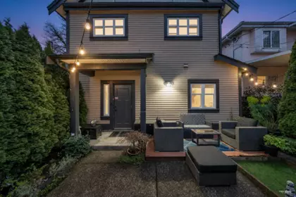 Aerial View of 723 E 12th Avenue, Vancouver, BC
