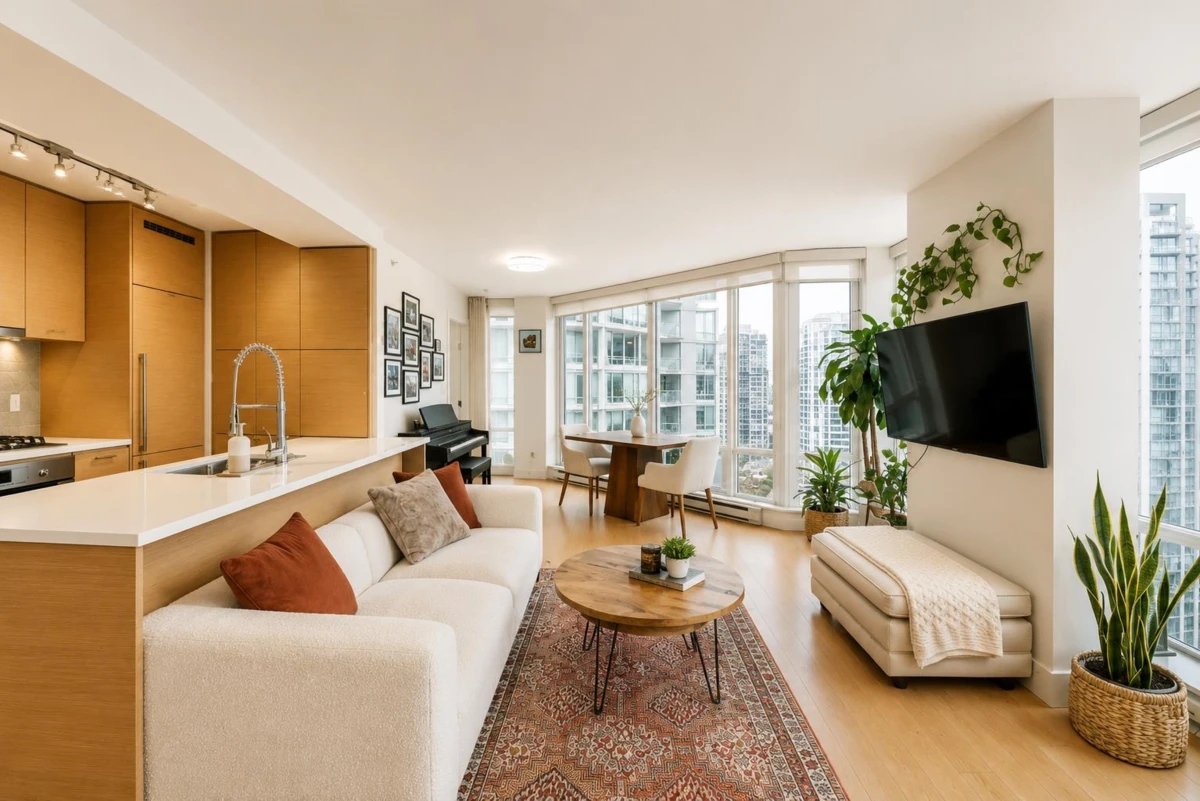Dining Area Photo of 1901 565 Smithe Street, Vancouver, BC