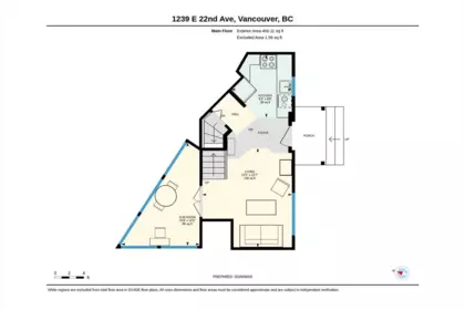Aerial View of 1239 E 22nd Avenue, Vancouver, BC