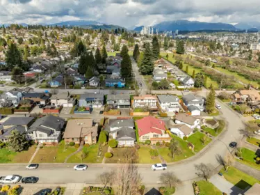 Aerial View of 431 Glenbrook Drive, New Westminster, BC