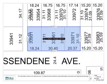 33951 Essendene Avenue, Abbotsford, BC, Abbotsford — Land for sale