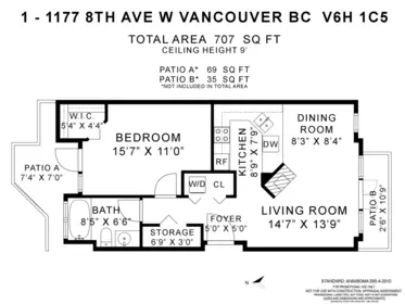 Outdoor Deck Photo of 1 1177 W 8th Avenue, Vancouver, BC