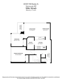 Street View Photo of 2305 928 Beatty Street, Vancouver, BC