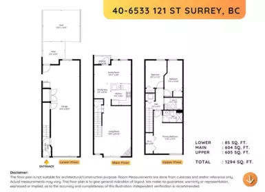 Basement Recreation Room Photo of 40 6533 121 Street, Surrey, BC