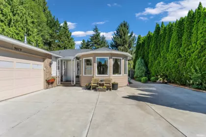 Aerial View of 9079 144 Street, Surrey, BC