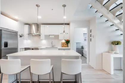 Dining Area Photo of 606 733 W 3rd Street, North Vancouver, BC