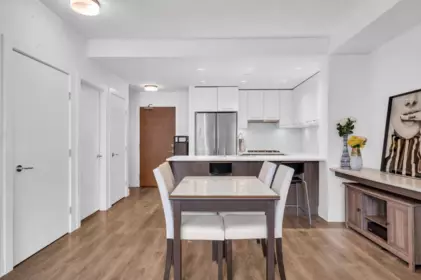 Kitchen Island Photo of 307 8580 River District Crossing, Vancouver, BC