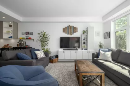Family Room Photo of 111 747 E 3rd Street, North Vancouver, BC