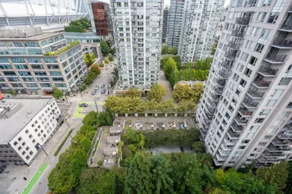Aerial View of 2001 930 Cambie Street, Vancouver, BC