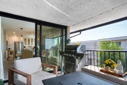 Aerial View of 302 1290 Martin Street, White Rock, BC