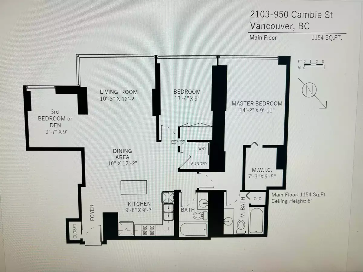 Aerial View of 2103 950 Cambie Street, Vancouver, BC