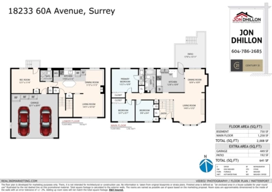 18233 60a Avenue, Surrey, BC, Surrey — Single Family Residence for sale