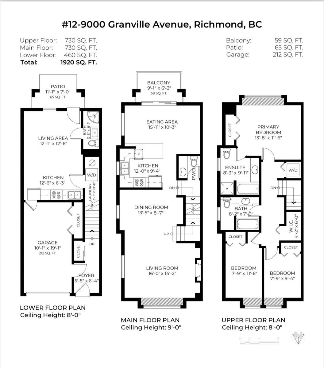Dining Area Photo of 12 9000 Granville Avenue, Richmond, BC