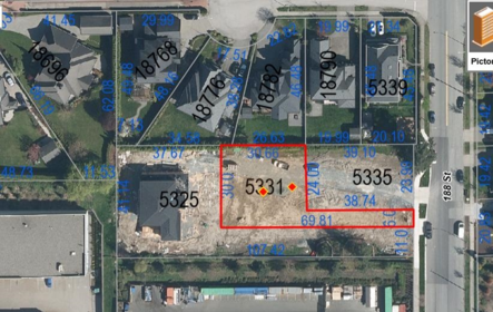 5331 188 Street, Surrey, BC, Port Kells —  bed land for sale