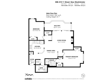 508 210 Eleventh Street, New Westminster, BC, New Westminster — Apartment/Condo for sale