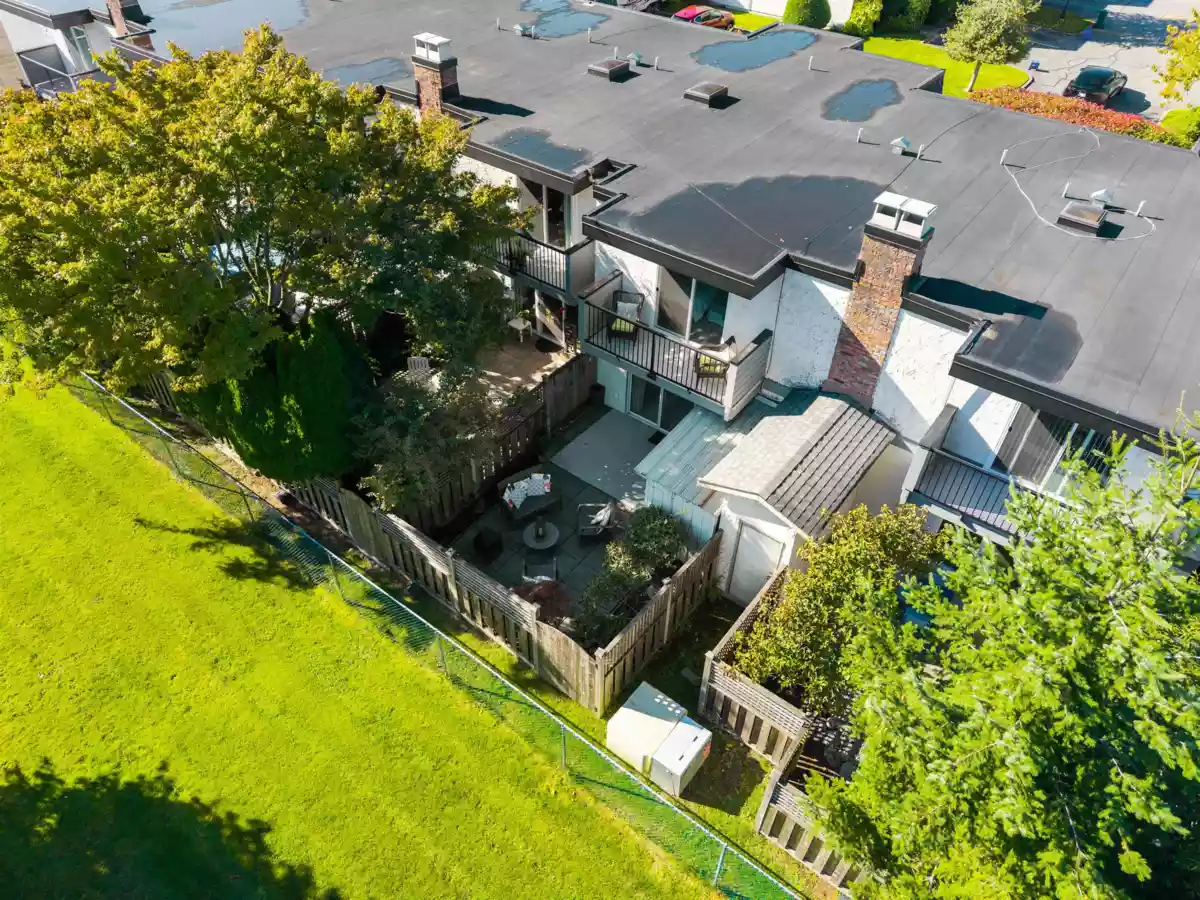 Aerial View of 28 10840 Springmont Drive, Richmond, BC