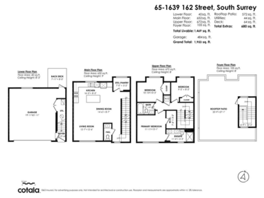 Aerial View of 65 1639 162 Street, Surrey, BC