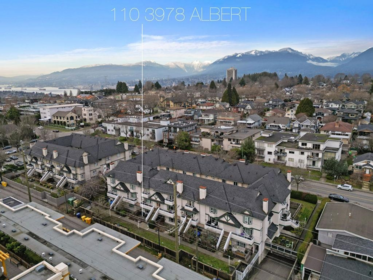 Aerial View of 110 3978 Albert Street, Burnaby, BC