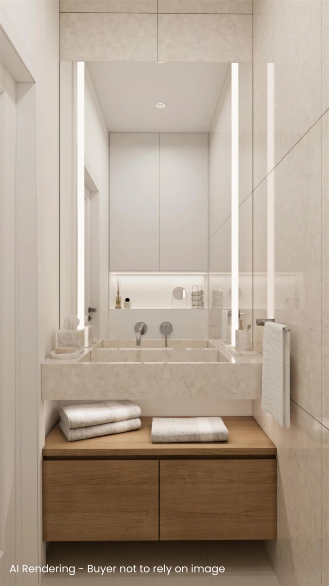 Powder Room Photo of A103 6644 203 Street, Langley, BC