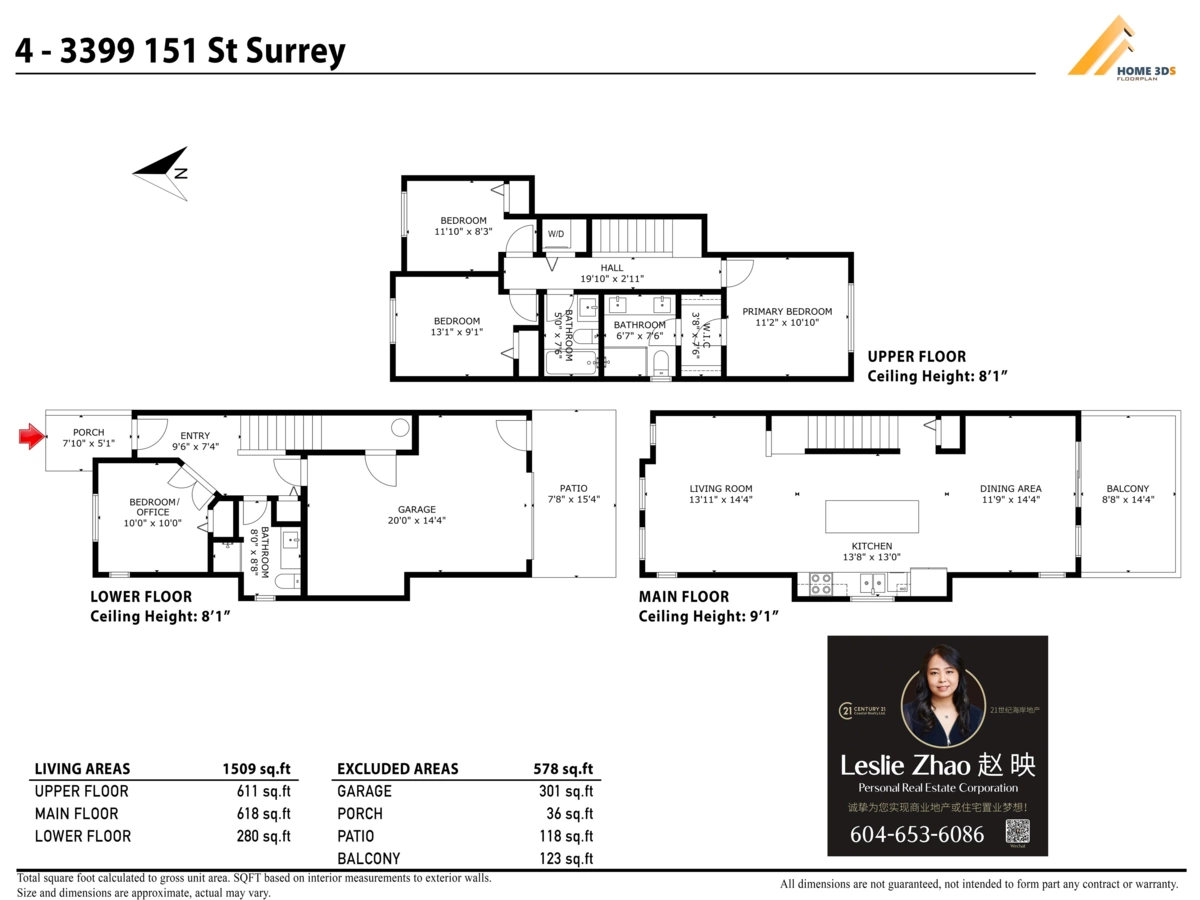 Front Yard Photo of 4 3399 151 Street, Surrey, BC