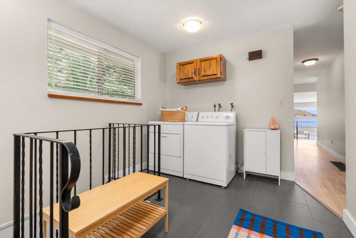 Laundry Room Photo of 7653 Redrooffs Road, Halfmoon Bay, BC