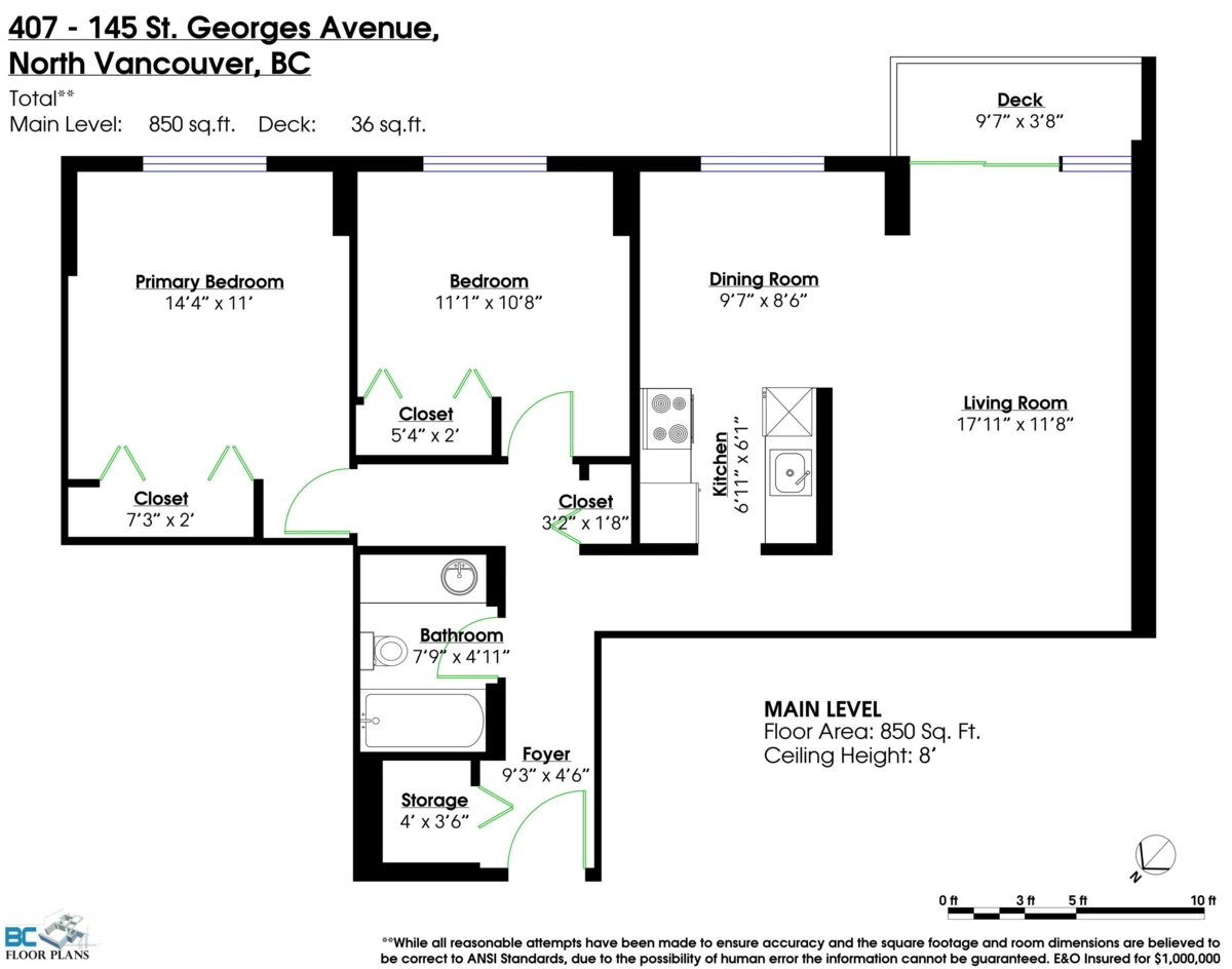 Outdoor Deck Photo of 407 145 St. Georges Avenue, North Vancouver, BC