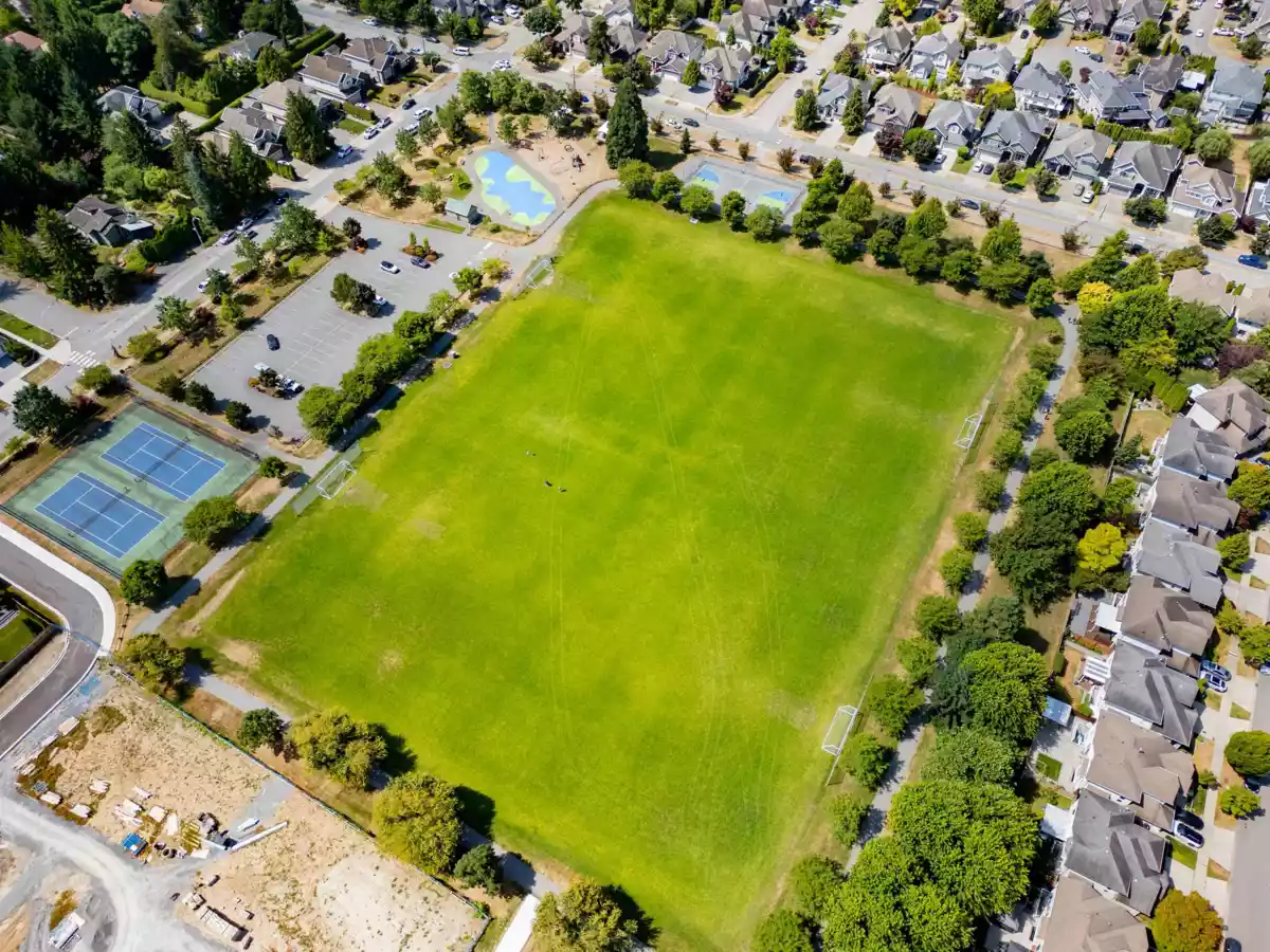 Aerial View of 212 14818 60 Avenue, Surrey, BC