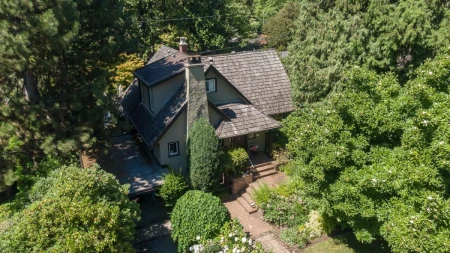 Aerial View of 6137 Mccleery Street, Vancouver, BC